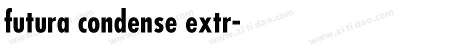 futura condense extr字体转换